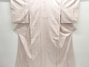 竹笹模様織り出し西陣お召着物